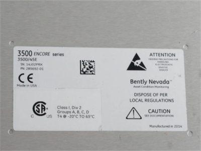 3500/45E Bently Nevada 285692-01 Position Monitor Module
