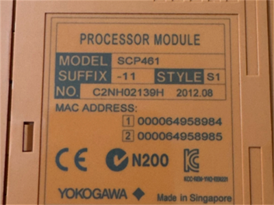 SCP461-11 S1 Yokogawa Processor Input Digital Module 16-Channel 300 mA 24 V DC Central Processing Unit Module